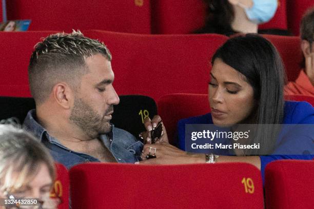 Ayem Nour and guest attend the Closing ceremony of the Plurielles Festival At Cinema Majestic on June 19, 2021 in Compiegne, France.