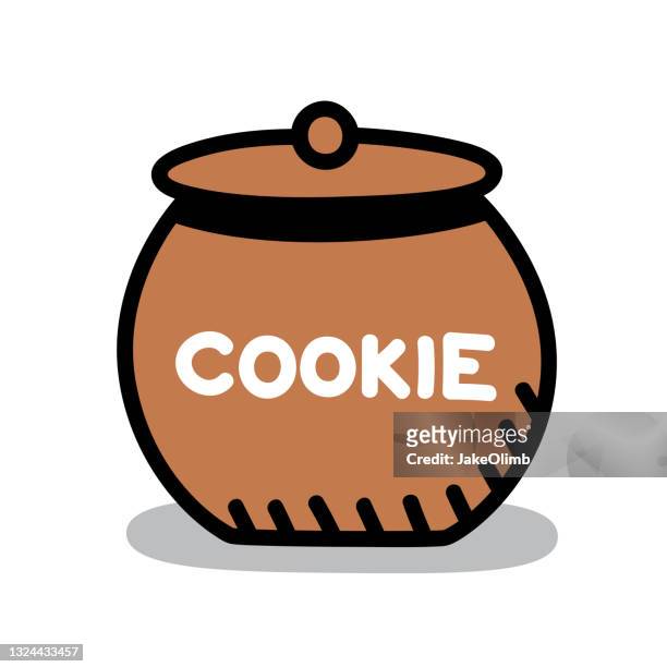 cookie jar doodle 6 - cookie jar stock illustrations