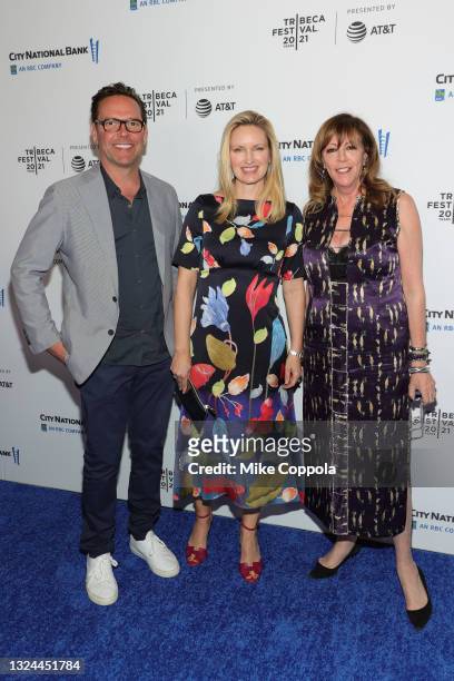 James Murdoch, Kathryn Hufschmid and co-founder, CEO, and executive chair of Tribeca Enterprises, Jane Rosenthal attend the "Untitled: Dave Chappelle...