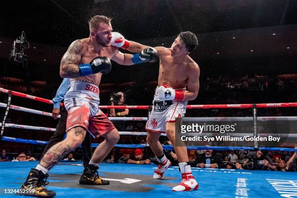Jaime Munguia fights Kamil Szeremeta at Don Haskins Center on June 19, 2021 in El Paso, Texas.