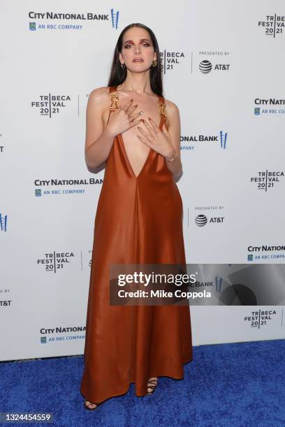 Hari Nef attends the "Untitled: Dave Chappelle Documentary" Premiere during the 2021 Tribeca Festival at Radio City Music Hall on June 19, 2021 in...