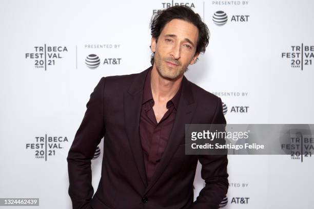 Adrien Brody attends 'Clean' Premiere during 2021 Tribeca Festival at Brooklyn Commons at MetroTech on June 19, 2021 in New York City.