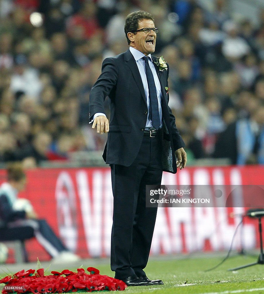 England's Italian manager Fabio Capello