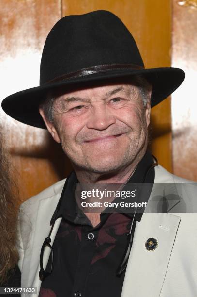 Musician/actor Micky Dolenz of The Monkees poses backstage at The Cutting Room on June 19, 2021 in New York City. He was there to introduce the Van...