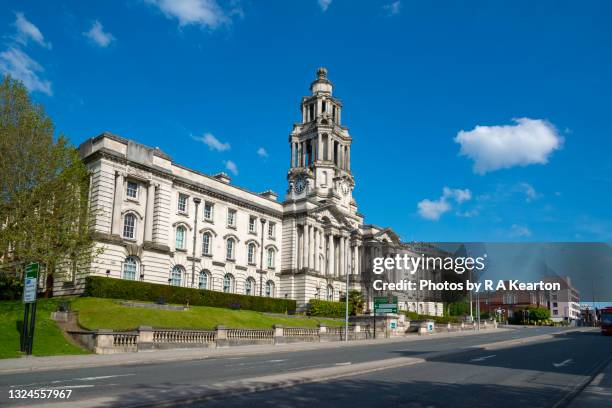 stockport town hall, greater manchester, england - stockport stock pictures, royalty-free photos & images