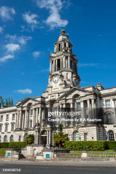 stockport town hall, greater manchester, england - stockport stock-fotos und bilder