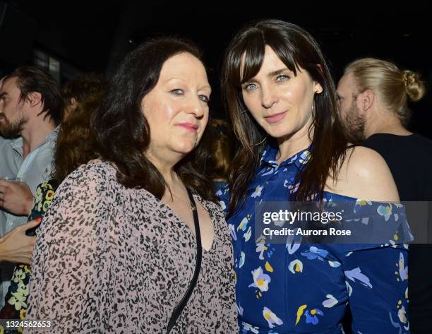 Lisa Raden and Michele Hicks attend Tribeca Festival Premiere Of "Lorelei" - After Party at The Roof at Public on June 19, 2021 in New York City.
