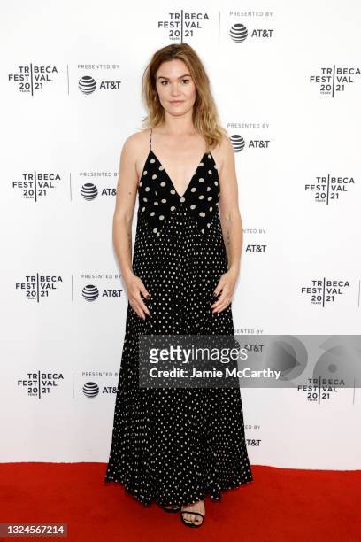 Julia Stiles attends the “The God Committee" premiere during the 2021 Tribeca Festival at Brooklyn Commons at MetroTech on June 20, 2021 in New York...