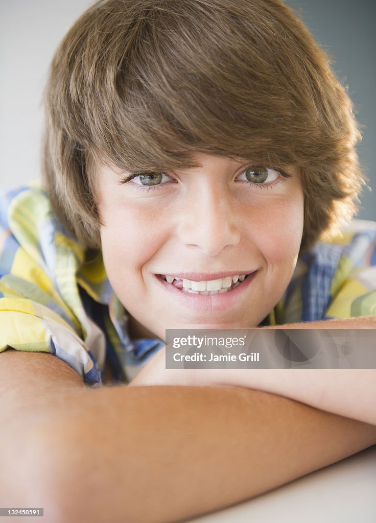 Portrait of adolescent boy