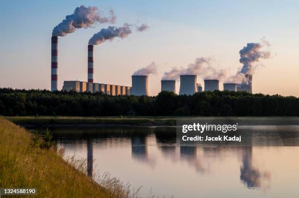 coal power plant - carbon cycle stock pictures, royalty-free photos & images