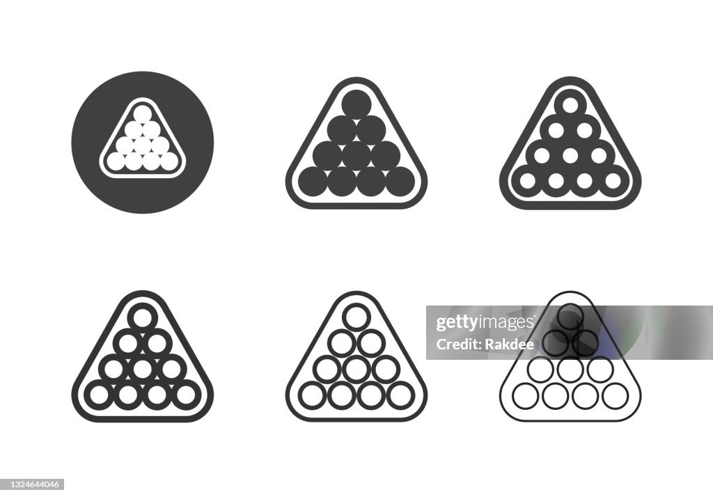 Snooker Triangle Icons - Multi Series