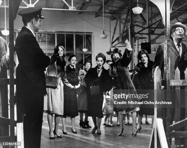 'The Group' consisting of Jessica Walter, Shirley Knight, Mary-Robin Redd, Joanna Pettet, Elizabeth Hartman, Joan Hackett and Kathleen Widdoes greets...