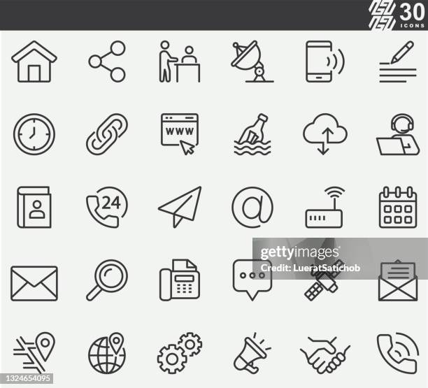 kontaktzeilensymbole - information icon editable stroke stock-grafiken, -clipart, -cartoons und -symbole