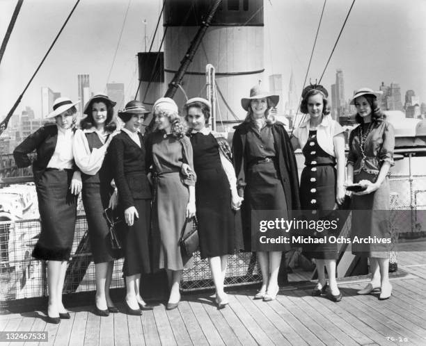 The eight girls in "The Group", Jessica Walter, Shirley Knight, Mary-Robin Redd, Joanna Pettet, Elizabeth Hartman, Joan Hackett, Kathleen Widdoes and...