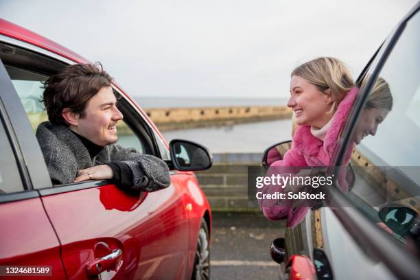 incontrarsi in un parcheggio - i-love-you-frase-inglese foto e immagini stock