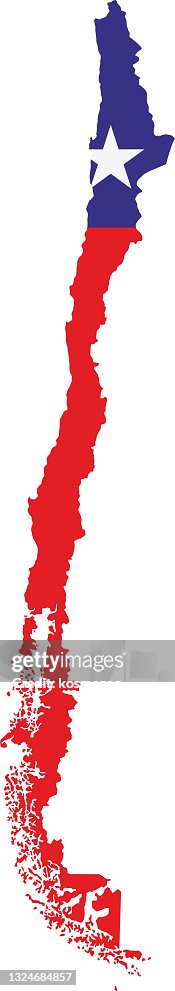 Chile flag map Chile flag map