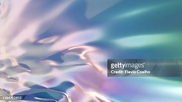 dreamlike golden sky background in pink, light blue, teal and purple - spirituality stock-fotos und bilder