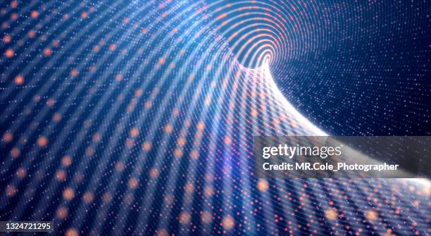3d rendering futuristic abstract background, multi color motion swirl line texture for business science and technology advertising - cloud computing abstract stock pictures, royalty-free photos & images