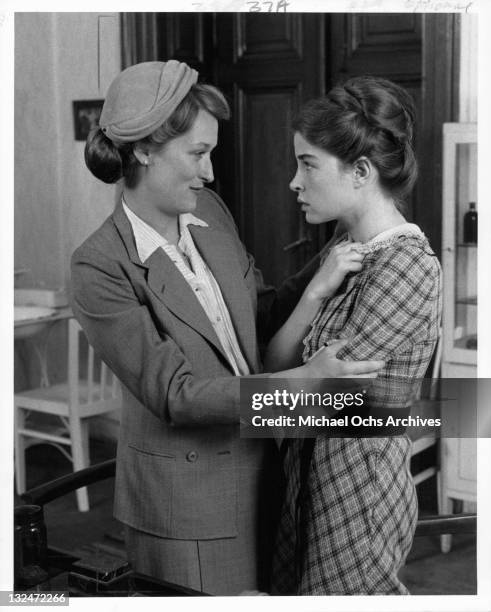 Meryl Streep And Blanche Baker in a scene from the film 'Holocaust', 1978.