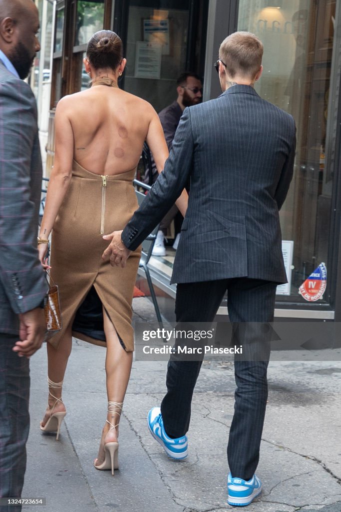 Justin Bieber And His Wife Hailey Baldwin Bieber Sighting In Paris