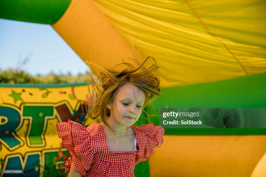 Jumping on Bouncy Castle