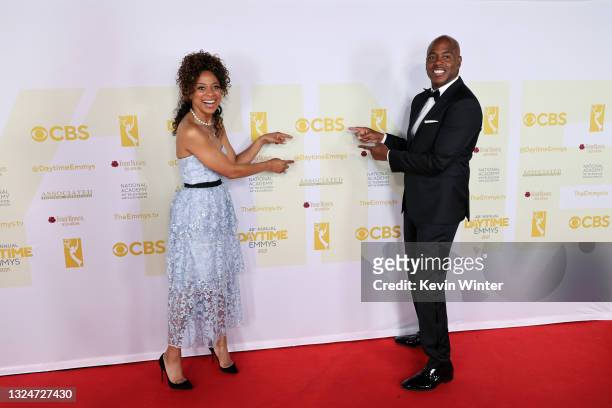 In this image released on June 21, Michelle Turner and Kevin Frazier attend the 48th Annual Daytime Emmy Awards at Associated Television Int'l...