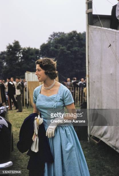 Princess Alexandra of Kent, the Honourable Lady Ogilvy, first cousin to Queen Elizabeth II, at the Ascot Week polo tournament, Smith's Lawn, Windsor...