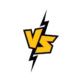 Versus logo. VS letters. Versus sign. fight, competition, battle, match, game. Vector icon.