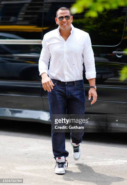 Alex Rodriguez is seen on June 21, 2021 in New York City.