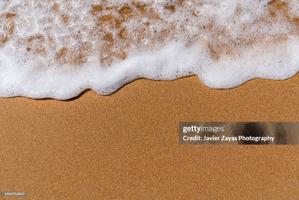Waves Breaking On Sea Shore