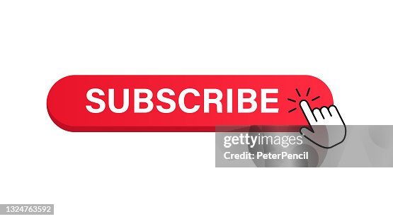 Subscribe Button and Cursor. Vector Stock Illustration Subscribe Button and Cursor. Vector Stock Illustration