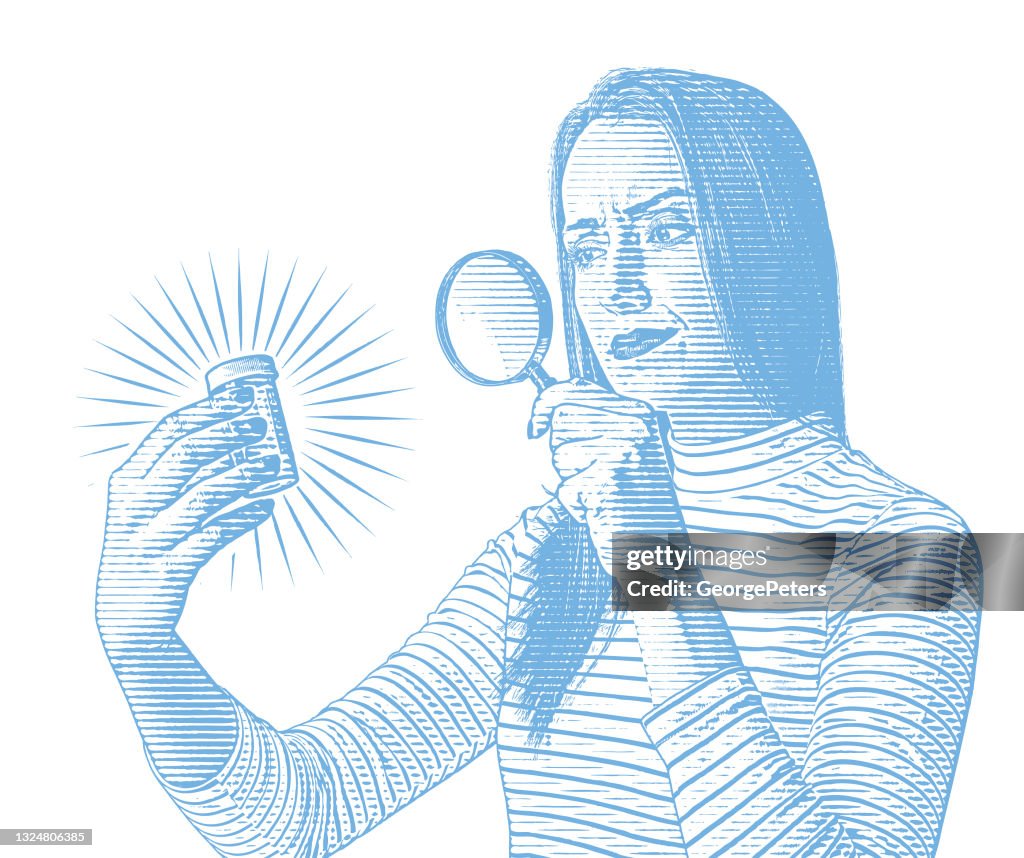 Woman and prescription medicine