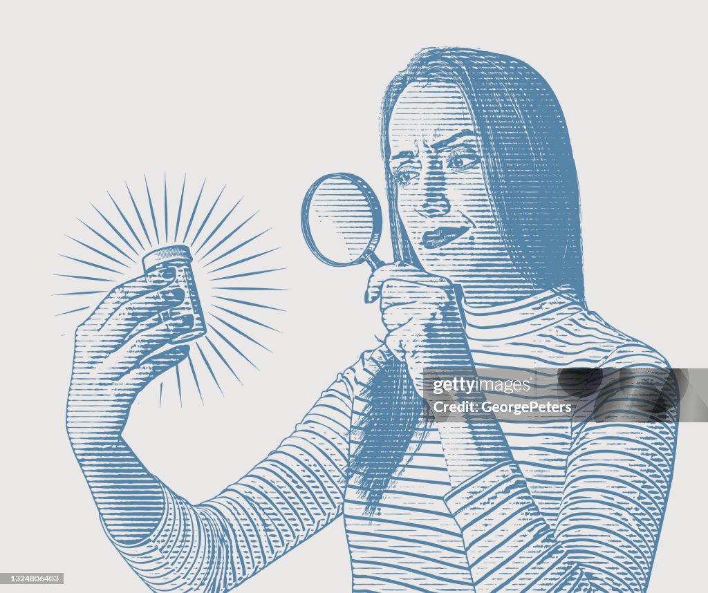 Woman and prescription medicine