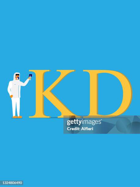 checking temperature of dinar - digital thermometer stock illustrations