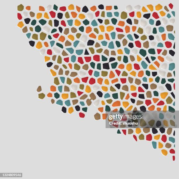 abstract papercutting style beehive texture pattern background - beehive drawing stock illustrations
