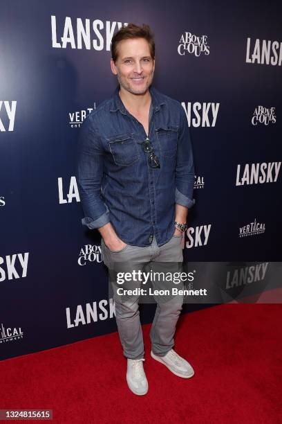 Peter Facinelli attends the Los Angeles Premiere Of "Lansky" at Harmony Gold on June 21, 2021 in Los Angeles, California.