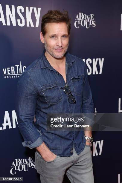 Peter Facinelli attends the Los Angeles Premiere Of "Lansky" at Harmony Gold on June 21, 2021 in Los Angeles, California.