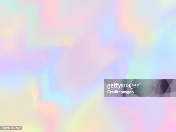 abstract holographic neon dynamic rippled waves flowing background - hologram stock pictures, royalty-free photos & images