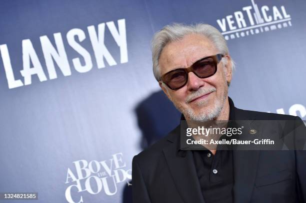 Harvey Keitel attends the Los Angeles Premiere of "Lansky" at Harmony Gold on June 21, 2021 in Los Angeles, California.