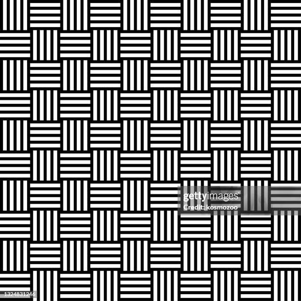 ilustrações de stock, clip art, desenhos animados e ícones de square seamless background - woven