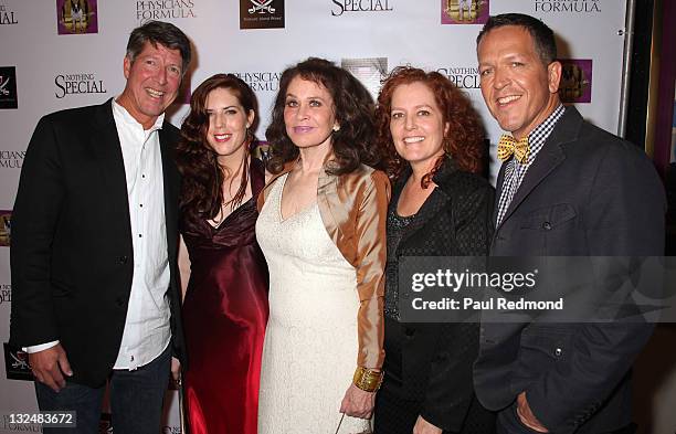 Ben Combs, Julia Garcia Combs, Karen Black, director Angela Garcia Combs, and Daniel Combs arrive at "Nothing Special" - Los Angeles Premiere at...