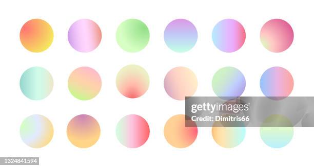 minimalistic, pastel colored circles collection on white background. - pastel 幅插畫檔、美工圖案、卡通及圖標