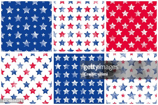 Seamless patterns with stars Seamless patterns with stars