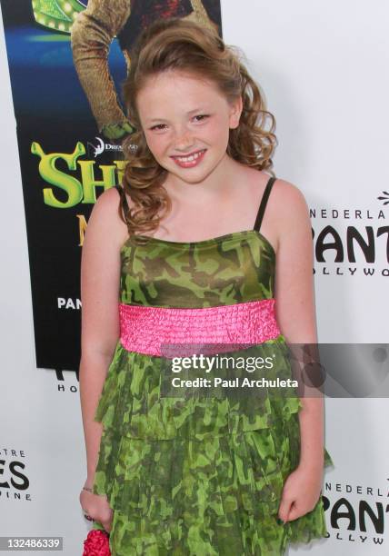 Actress Natalie Alyn Lind arrives at ""Shrek The Musical"" opening night at the Pantages Theatre on July 13, 2011 in Hollywood, California.