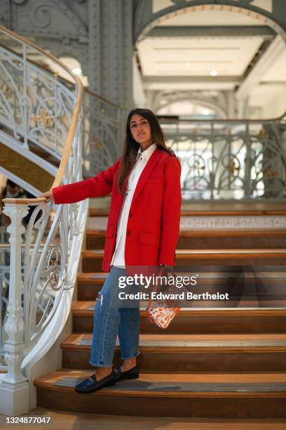 Influencer Noa Souffir @blabbermooth is seen, at La Samaritaine on June 22, 2021 in Paris, France. The department store was founded in 1870 by Ernest...