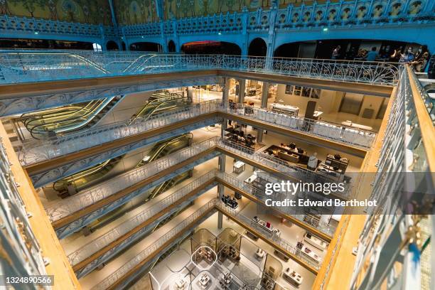 The interior of the iconic art deco department store "La Samaritaine" is seen after its renovation following 16 years of closure, during the La...