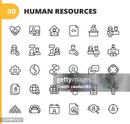 Human Resources Line Icons. Editable Stroke. Pixel Perfect. For Mobile and Web. Contains such icons as Recruitment, Occupation, Job, Employment, Labor, Meeting, Teamwork, Partnership, Office, Organisation, Presentation, Job Interview, Candidate, Resume. Human Resources Line Icons. Editable Stroke. Pixel Perfect. For Mobile and Web. Contains such icons as Recruitment, Occupation, Job, Employment, Labor, Meeting, Teamwork, Partnership, Office, Organisation, Presentation, Job Interview, Candidate, Resume.