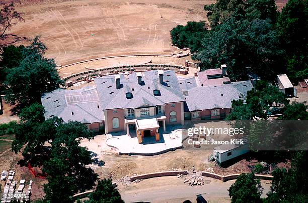 The new home of talk show host Oprah Winfrey as seen from the air June 22, 2001 in Montecito, CA. It has been reported that Winfrey purchased the...