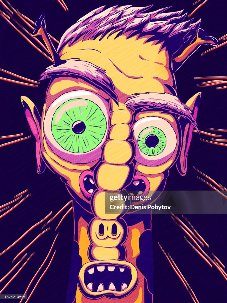 Funny Cartoon Portrait Of A Fictional Character Mutant High-Res Vector Graphic - Getty Images Funny Cartoon Portrait Of A Fictional Character Mutant High-Res Vector Graphic - Getty Images