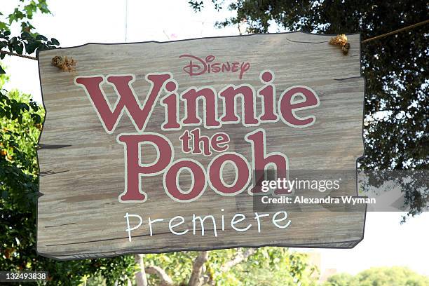 View of atmosphere at The Los Angeles Premiere of ""Winnie The Pooh"" held at The Walt Disney Studios on July 10, 2011 in Burbank, California.